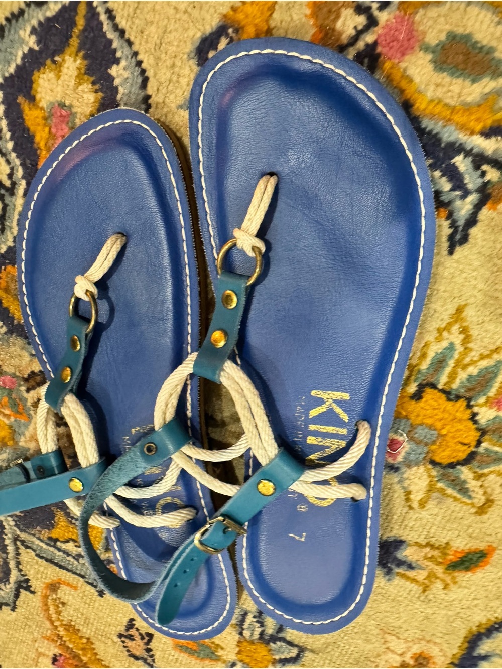 Blue Women’s Rope Strap Sandals